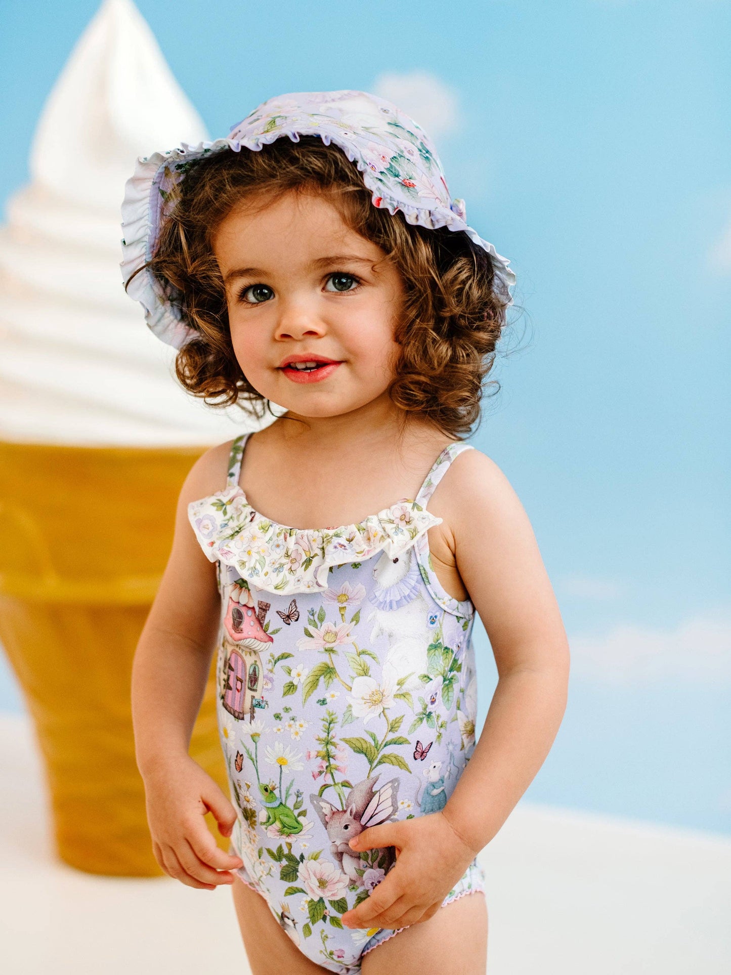 Fleur Harris - 'Fairyland' Swim Hat - Cornflower