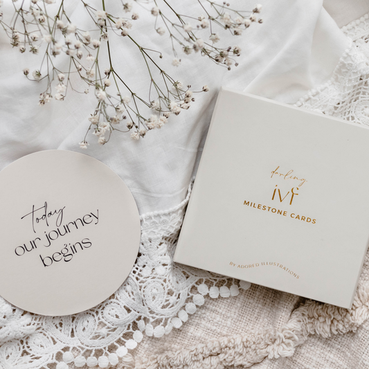 Adored Illustrations - Darling IVF  Milestone Cards