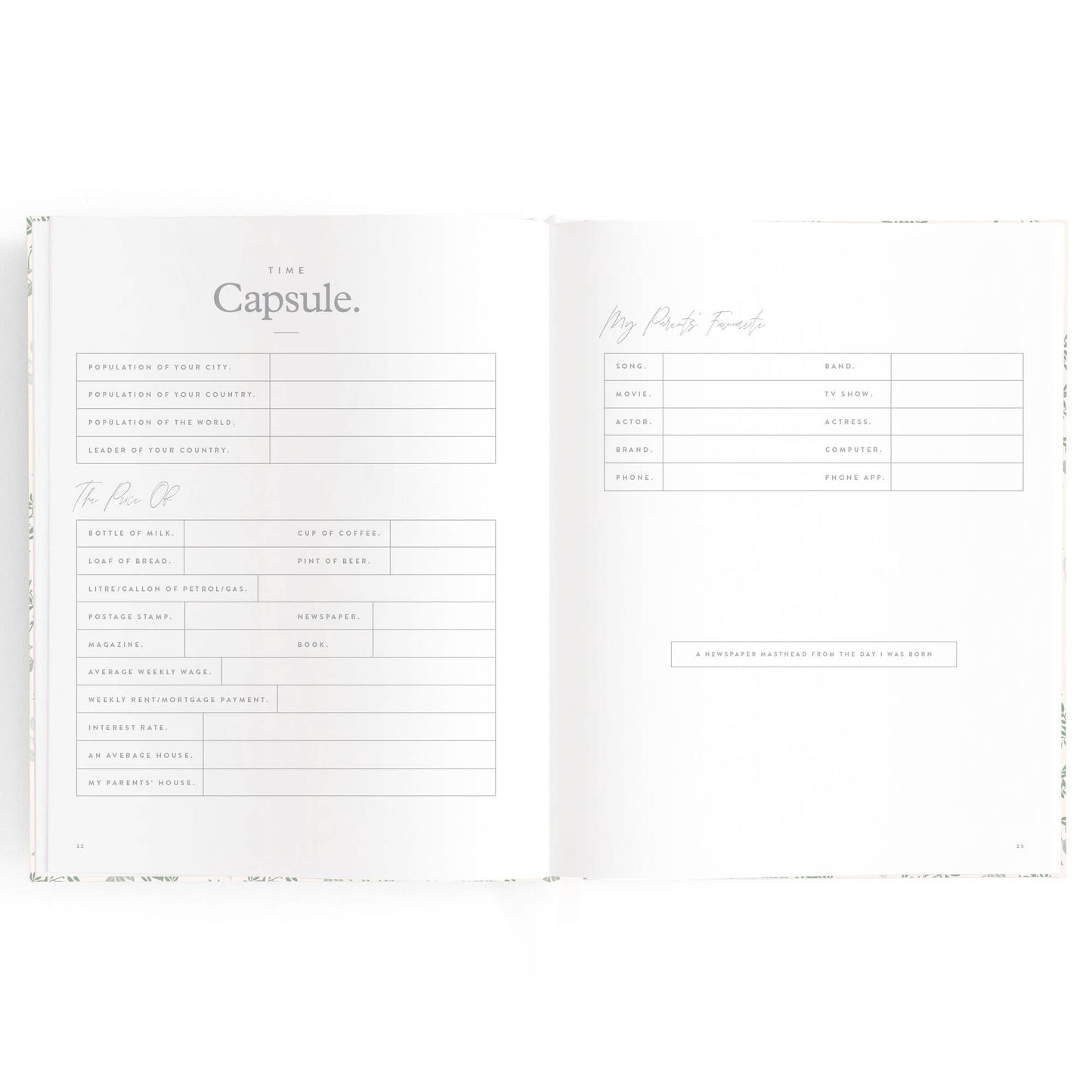 Fox & Fallow - Baby Book Cypress