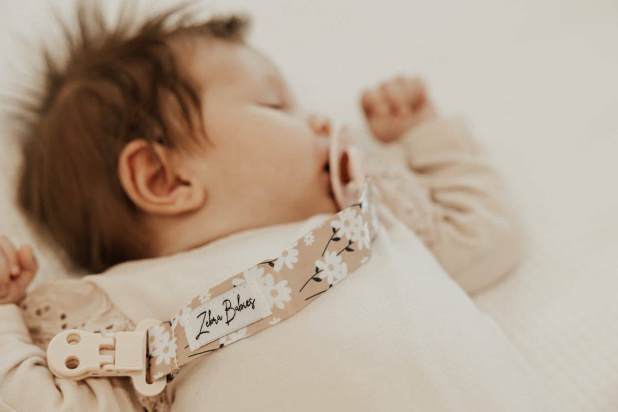 Zebra Babies - Dummy Clip - Flexi Ribbon