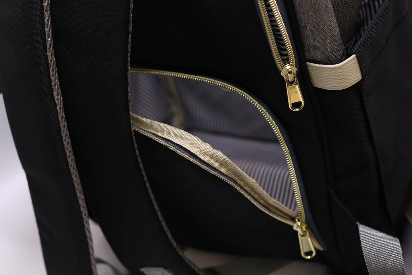 Zebra Babies - Nappy Bag Backpack Black and Grey Essential