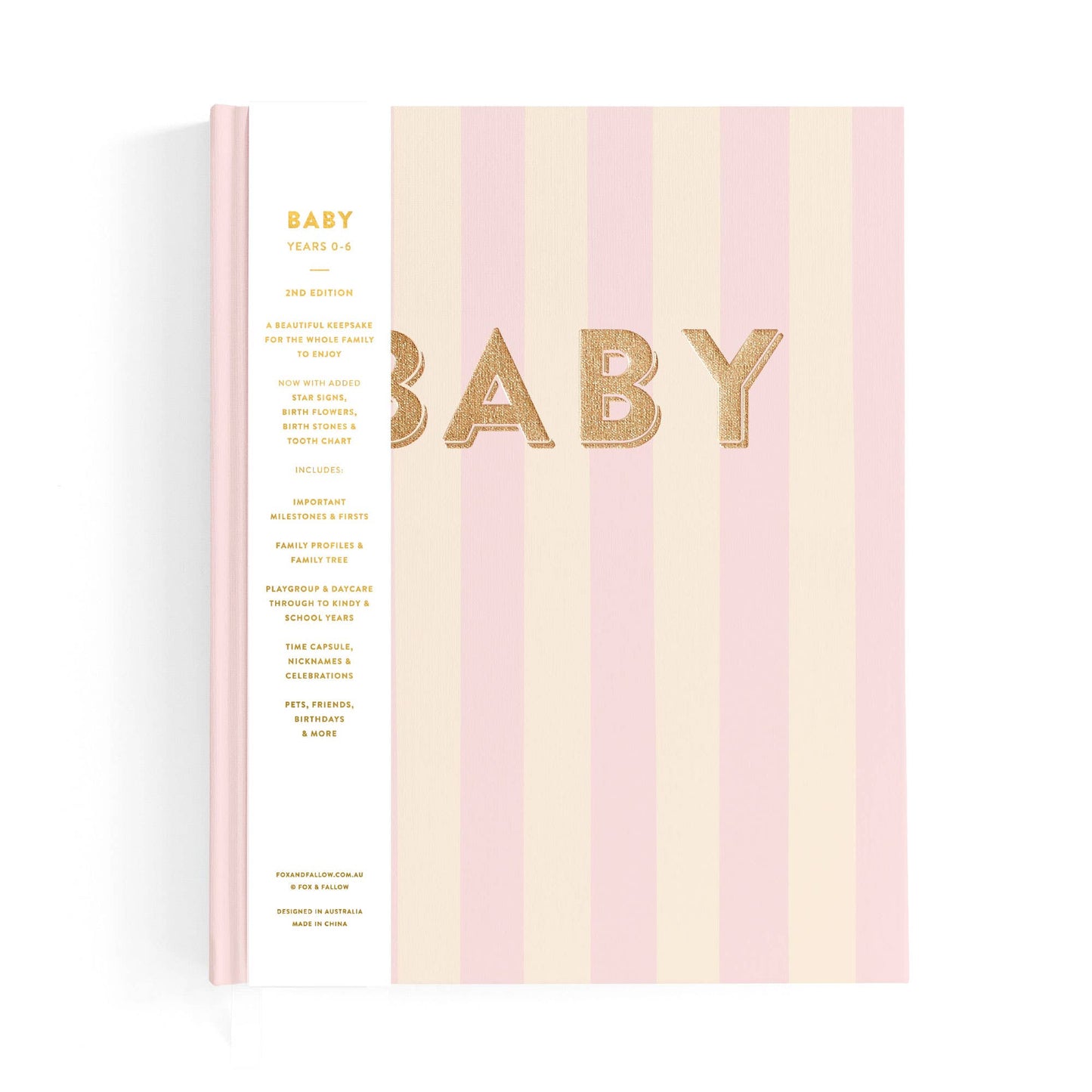 Fox & Fallow - Baby Book Petal Stripe