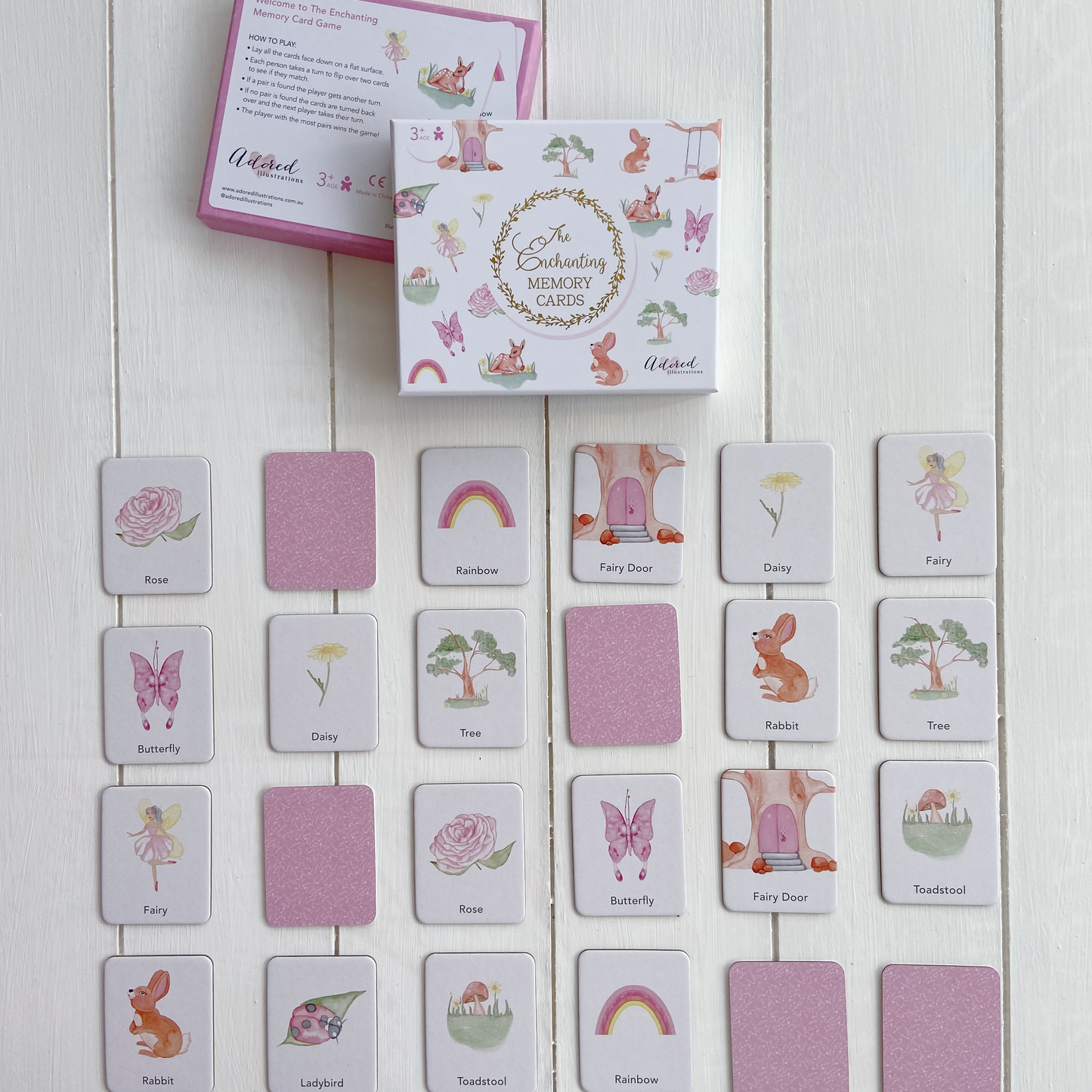 Adored Illustrations - The Enchanting Memory Card Game