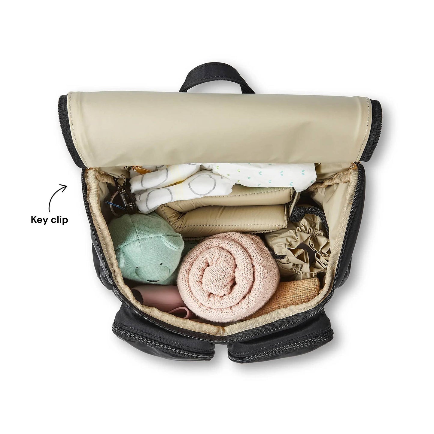 OiOi - Signature Nappy Backpack - Black Nylon