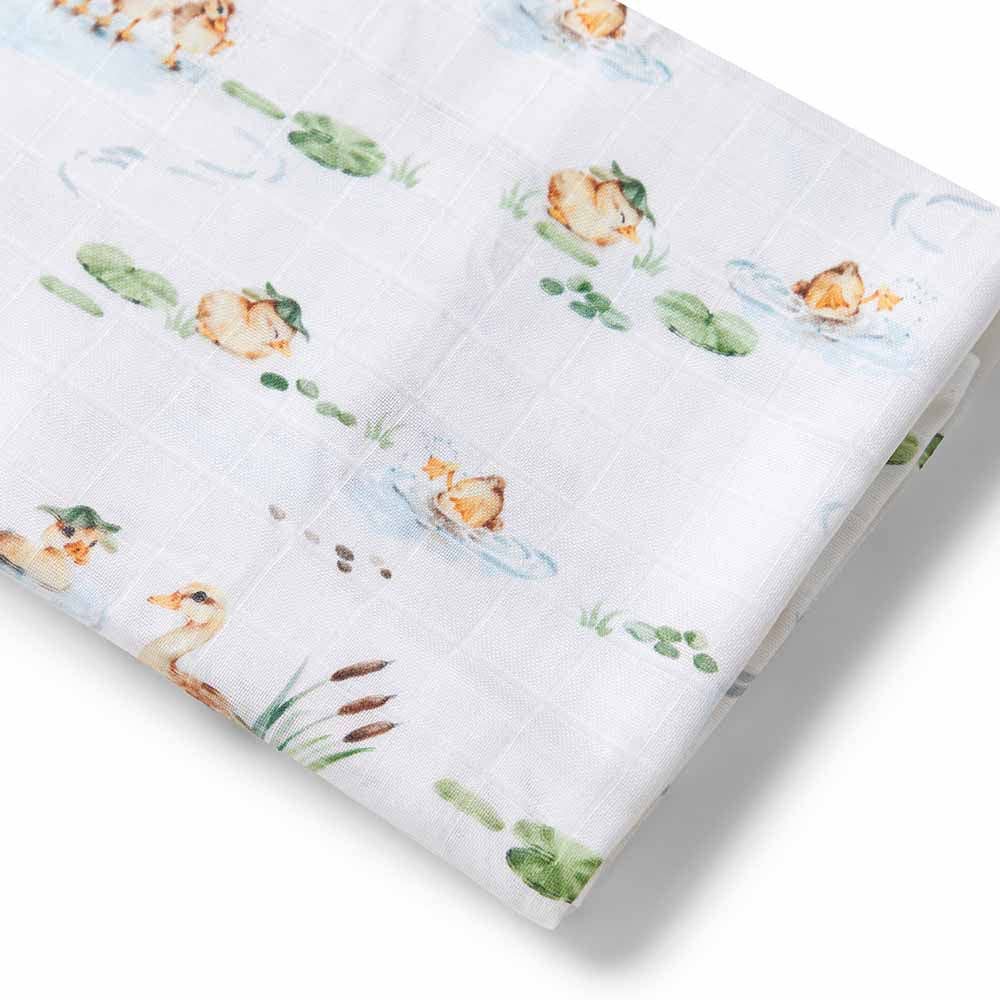 Snuggle Hunny - Duck Pond Organic Muslin Wrap