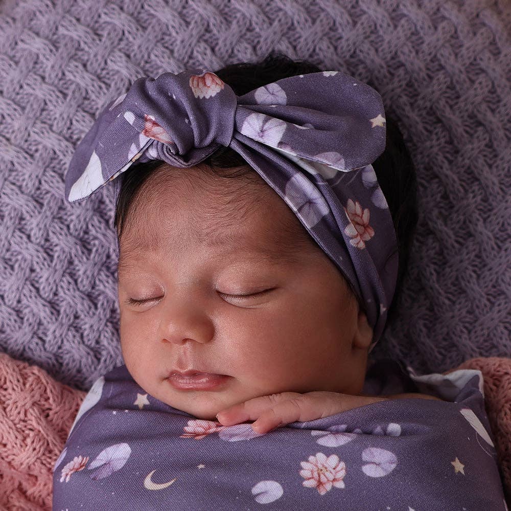 Snuggle Hunny - Midnight Swan Organic Topknot