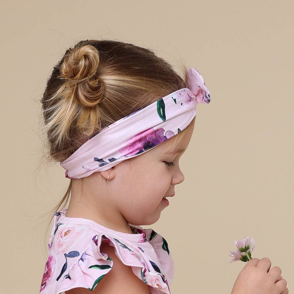 Snuggle Hunny - Floral Kiss Organic Topknot