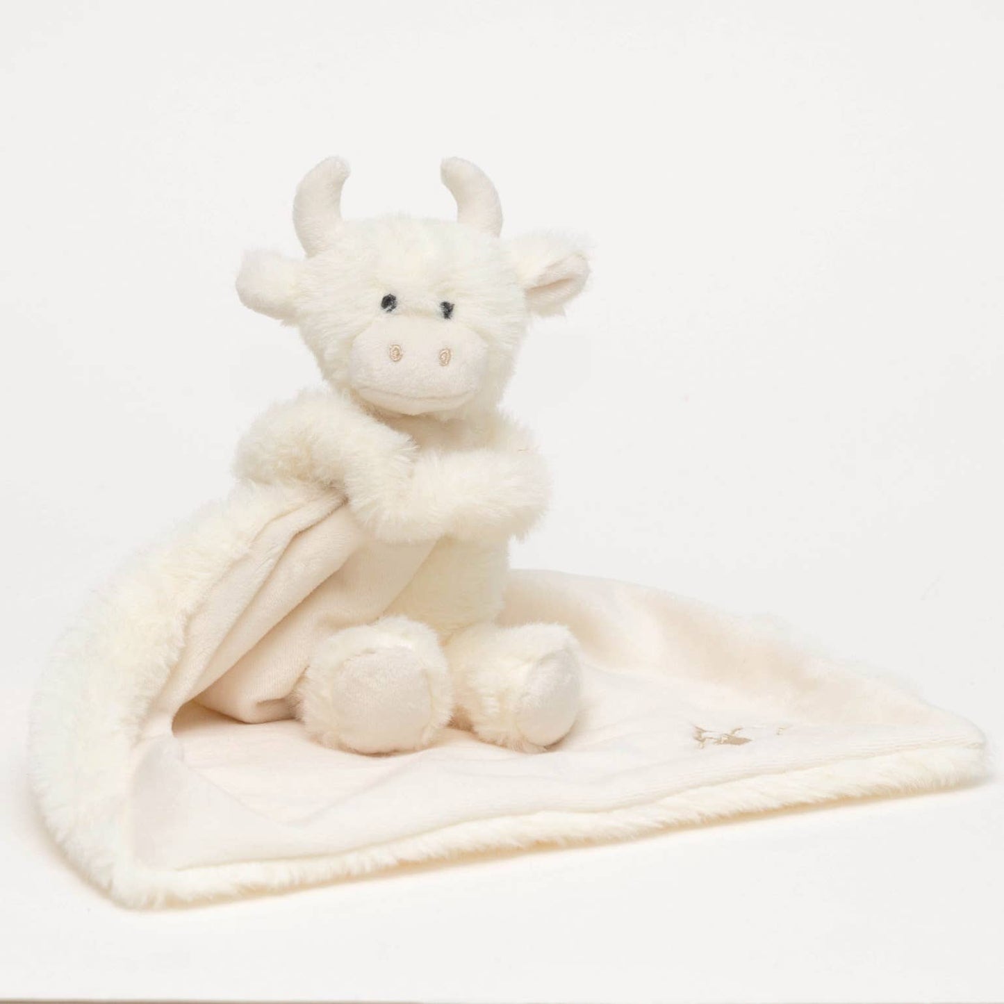 Highland Cow Soft Toy Baby Soother Cream 29CM X 29CM