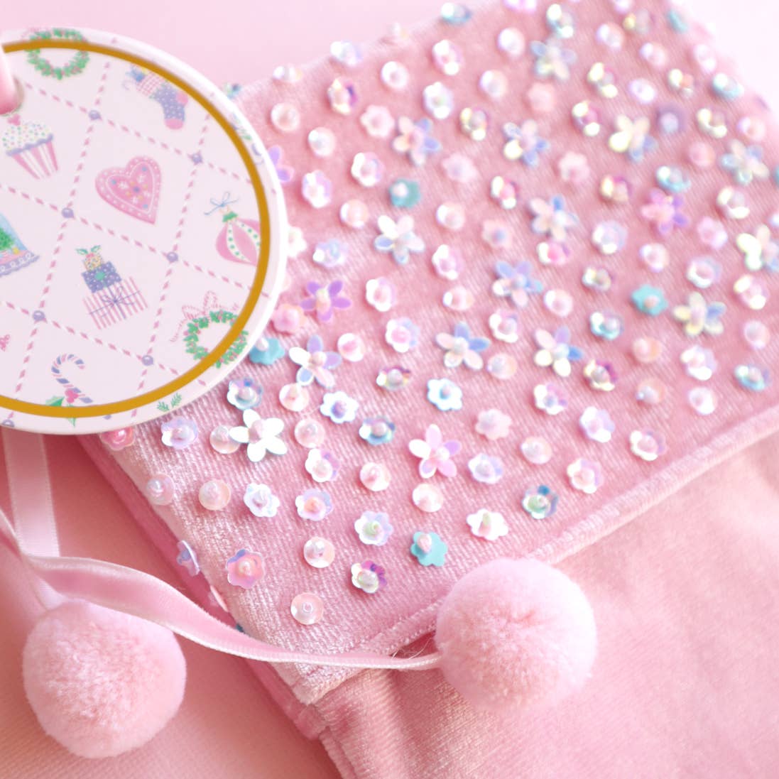 Lauren Hinkley Australia - Enchanted Christmas Sequin Stocking (Pink)