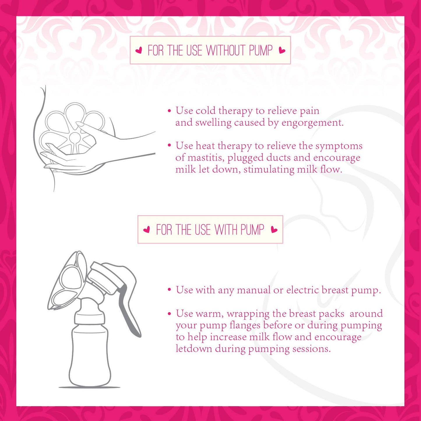 Ninja Mama - Breast Therapy Packs - Pack Of 2 (Hot Or Cold)