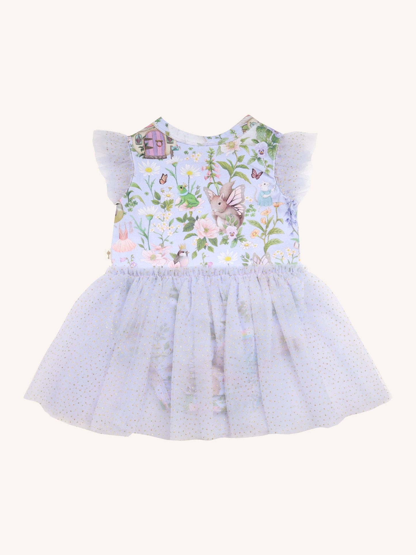 Fleur Harris - 'Fairyland' Dreamy Tutu Bodysuit Dress Baby - Cornflower