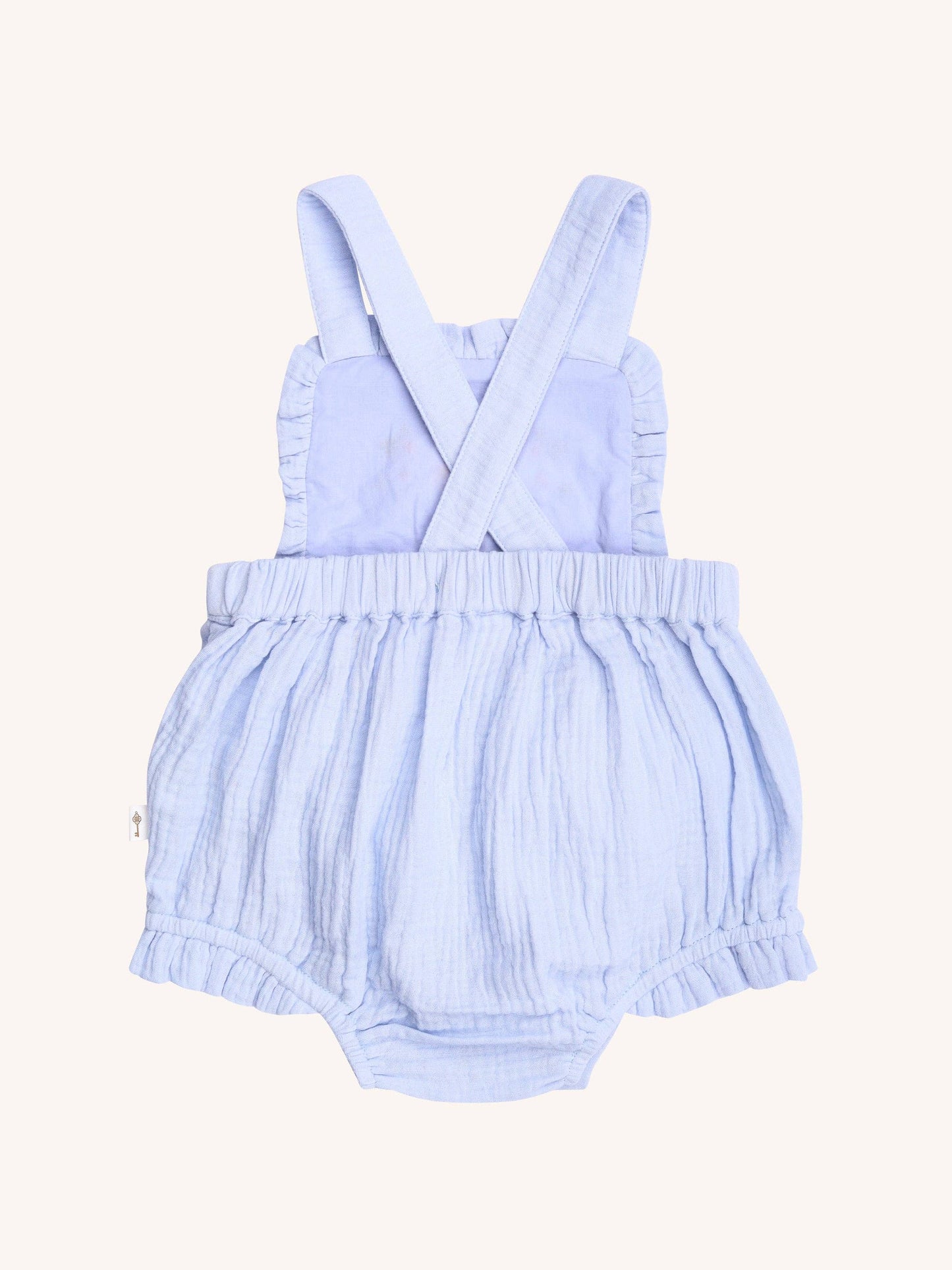 Fleur Harris - Botanical Frill Romper - Cornflower