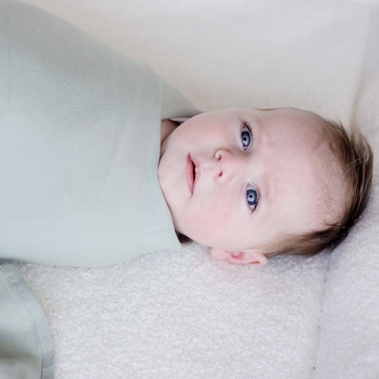 Zoe Sage - Stretchy Swaddle Baby Wrap - Sage Green