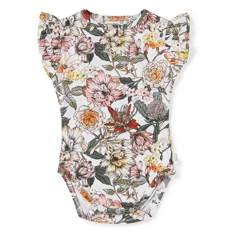 Snuggle Hunny - Australiana Short Sleeve Organic Bodysuit
