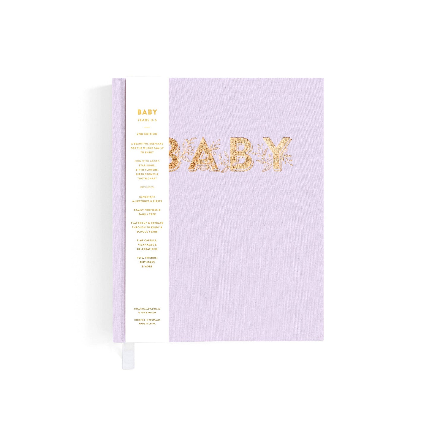 Fox & Fallow - Mini Baby Book Lilac