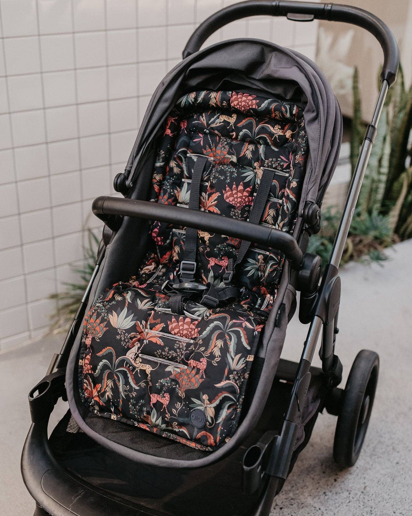 OiOi - Reversible Pram Liner - Jungle