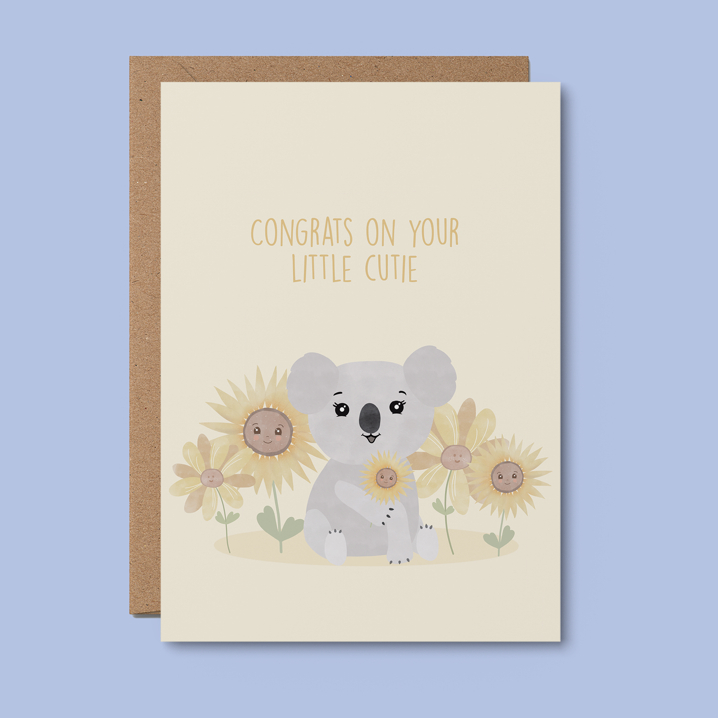 From Rosalie - Little Cutie Koala | Australian Baby Card | Newborn Card