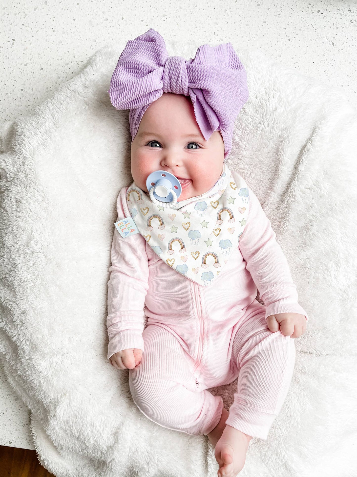 Bandana Bibs 2pk - Gingham Strawberry