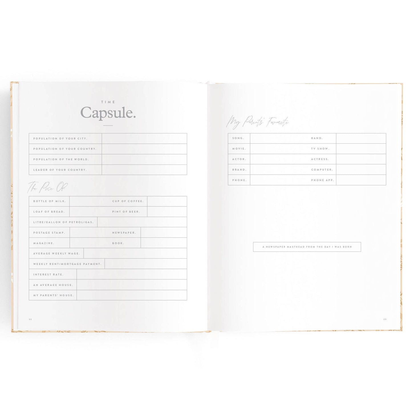 Fox & Fallow - Baby Book Cedarwood