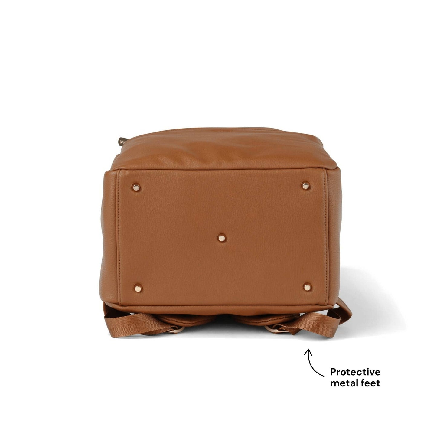 OiOi - Multitasker Nappy Backpack - Chestnut Brown Vegan Leather