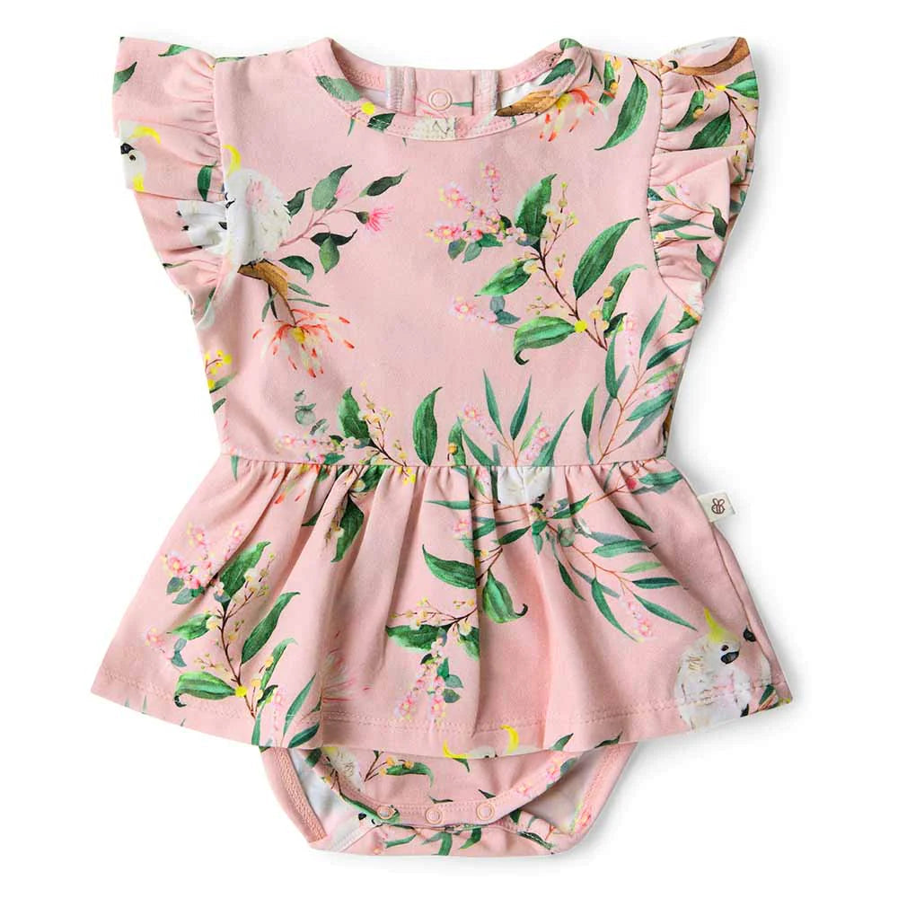 Cockatoo Organic Dress With Frill