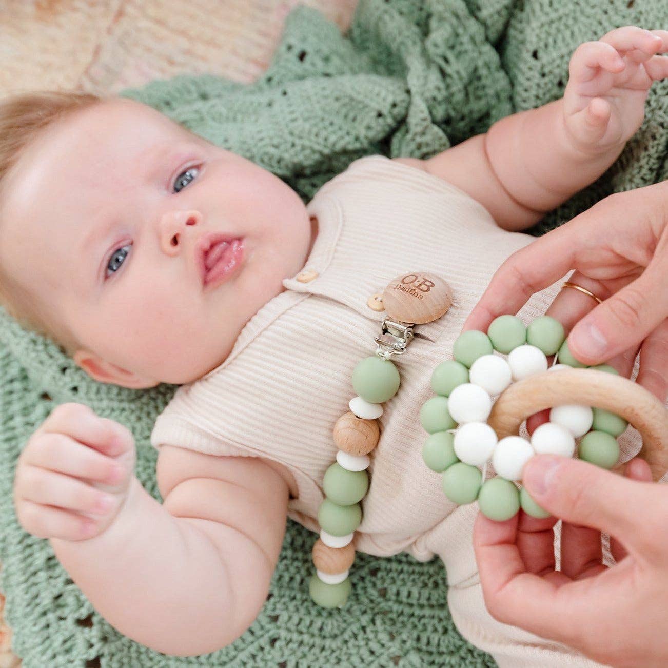 OB Australia - Mint | Eco-Friendly Teether Toy