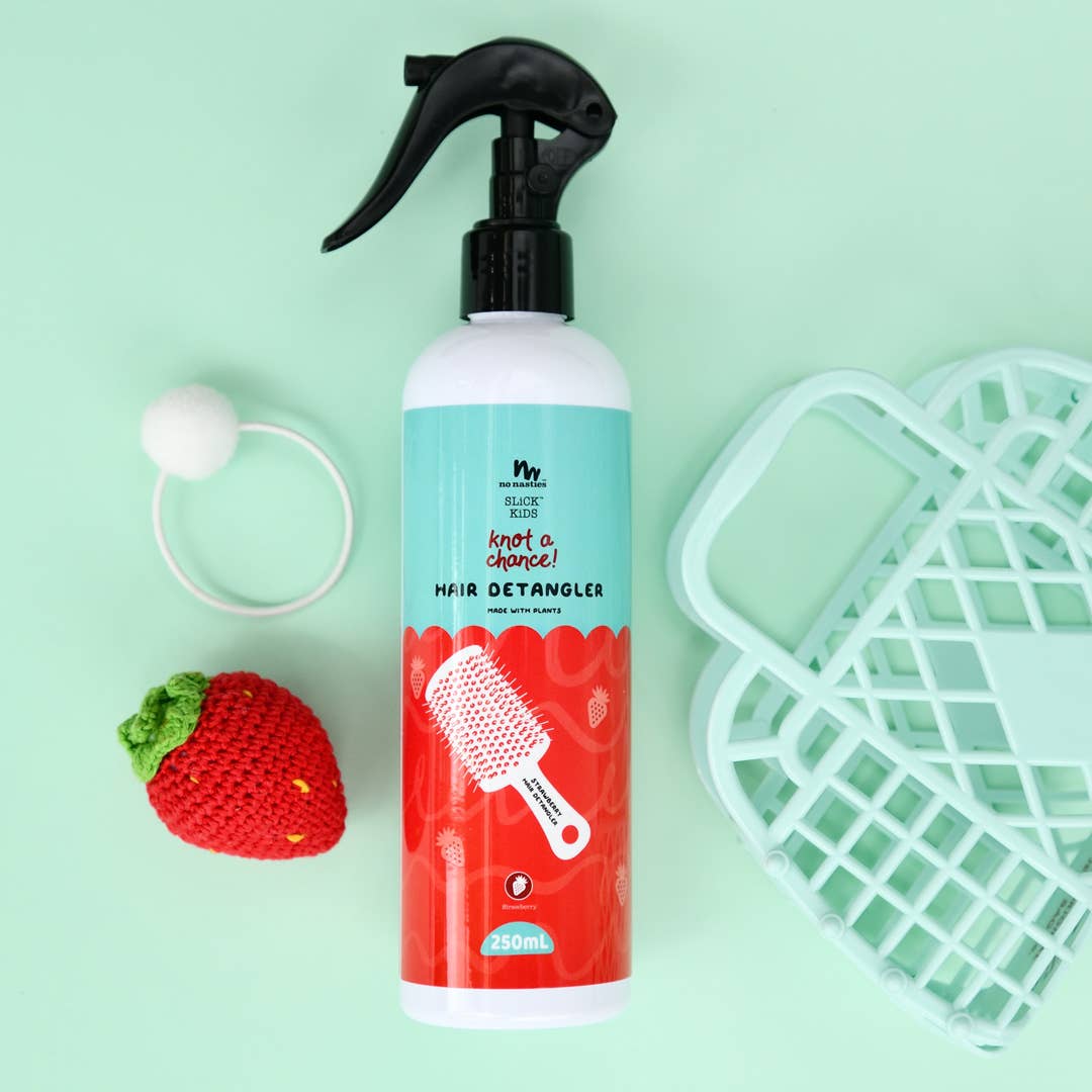 no nasties kids - Natural Plant Based Hair Detangler in Strawberry