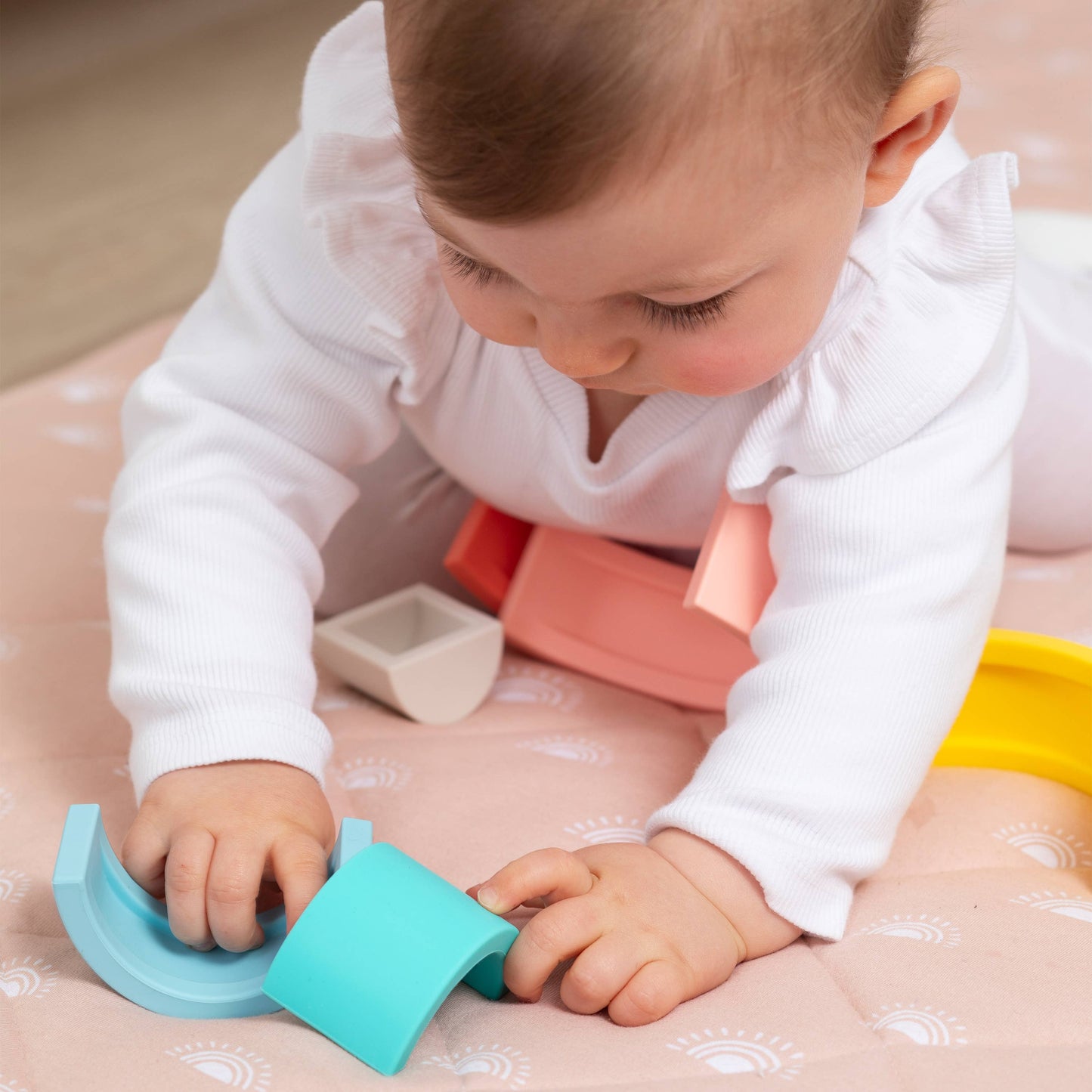 Living Textiles - Silicone Rainbow Puzzle - Sorbet
