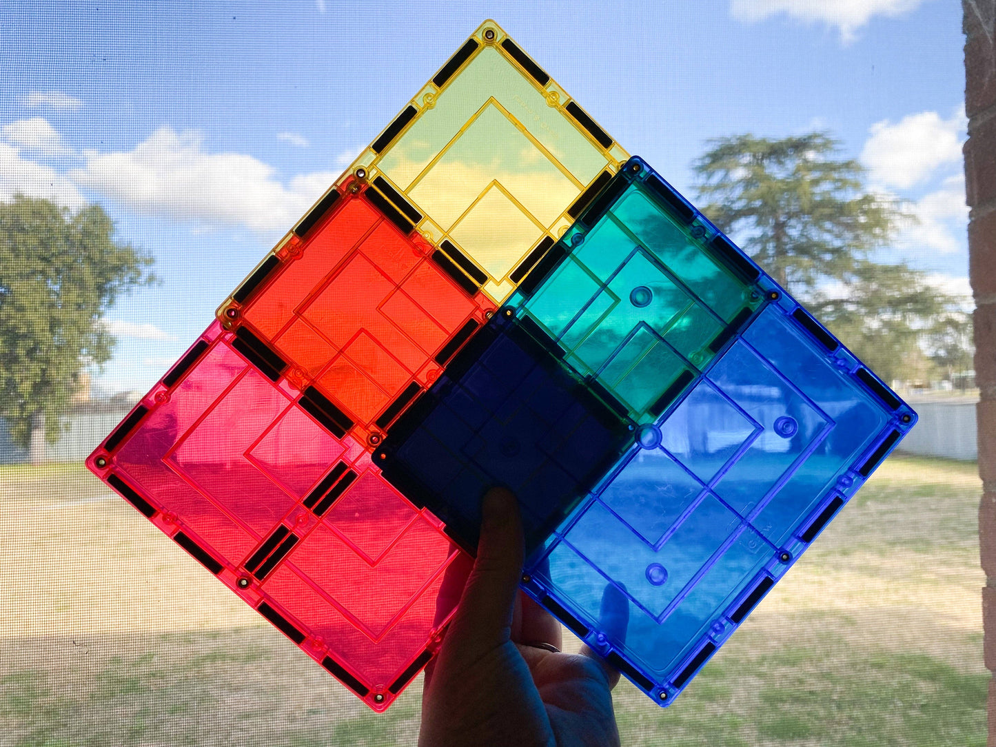 Learn and Grow Toys - Learn & Grow Magnetic Tiles - Large Square Pack (8 Piece)