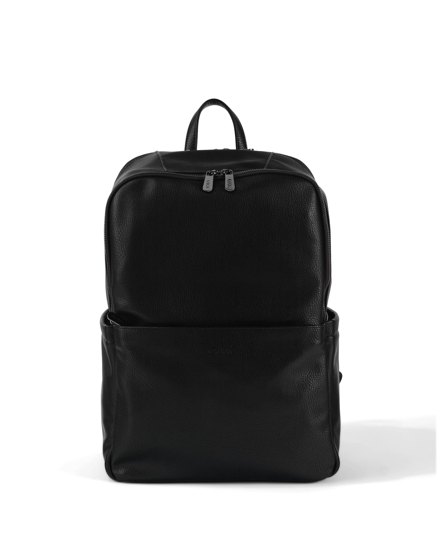 OiOi - Multitasker Nappy Backpack - Black Vegan Leather