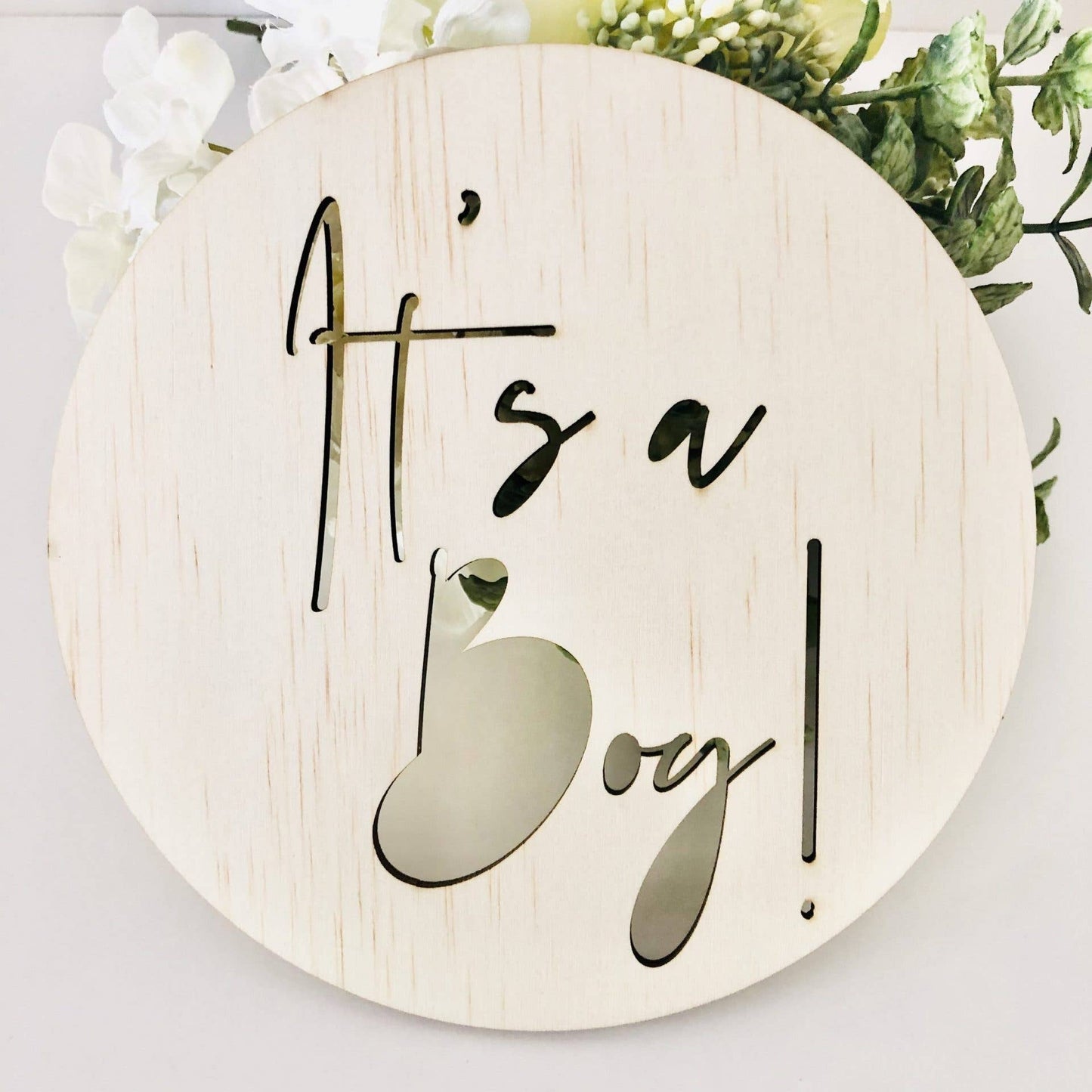 Timber Tinkers - It's a Boy Scandi Birth Announcement