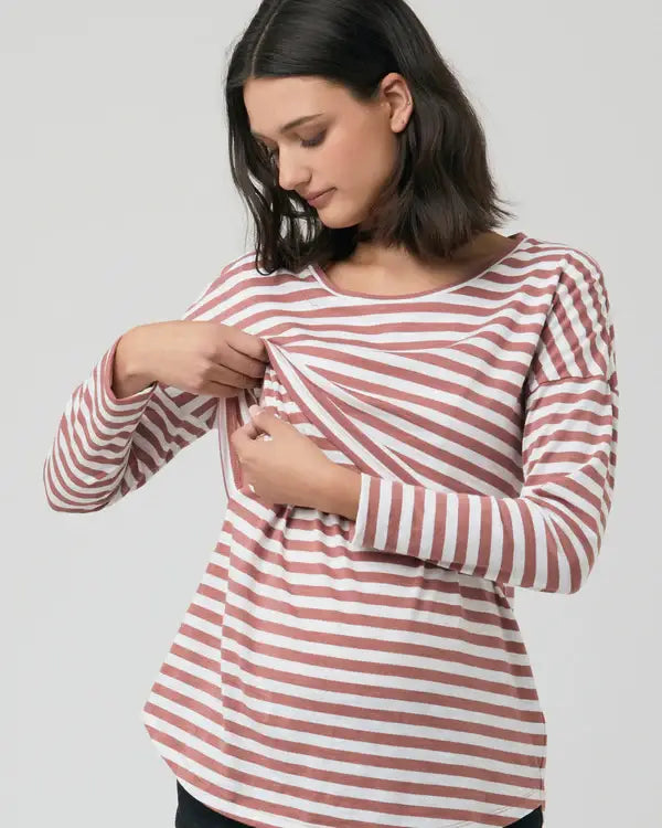 Ripe Maternity - Lionel Long Sleeve Nursing Tee