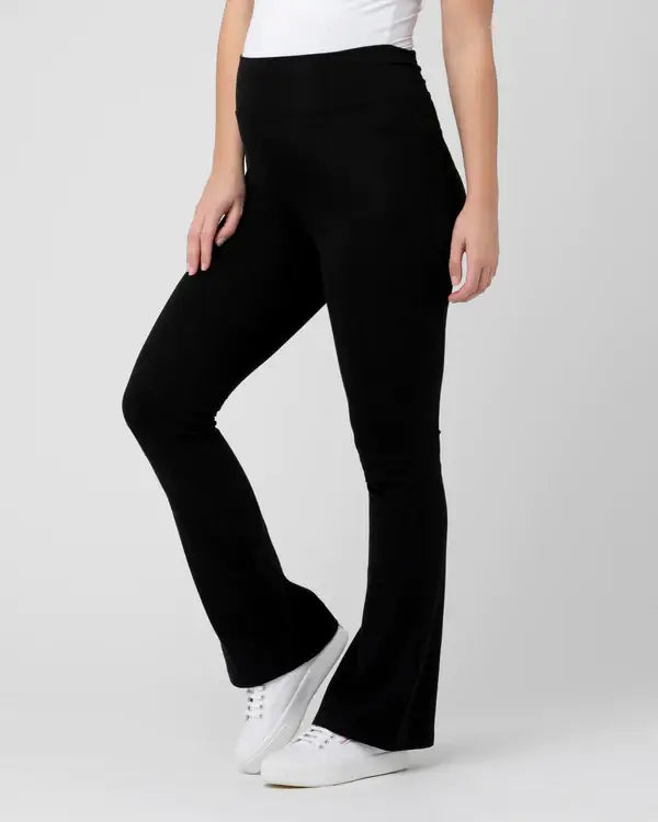 Ripe Maternity - Organic Jersey Flare Pant Black