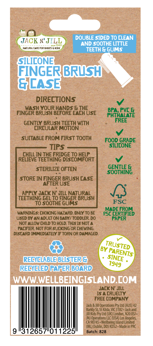 Jack N' Jill Kids - Jack N Jill Silicone Finger Brush - Stage 1