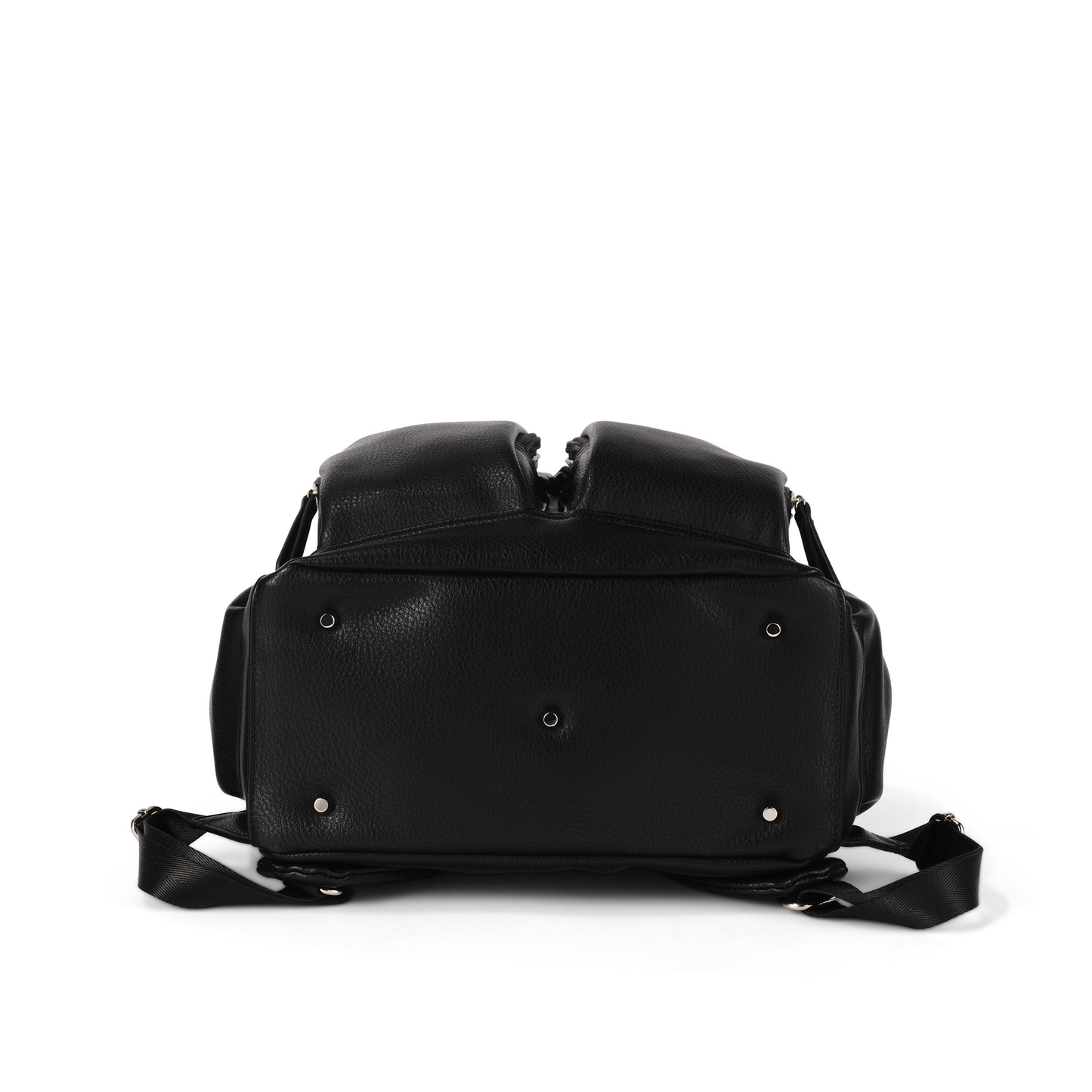 OiOi - Signature Nappy Backpack - Black Dimple Vegan Leather