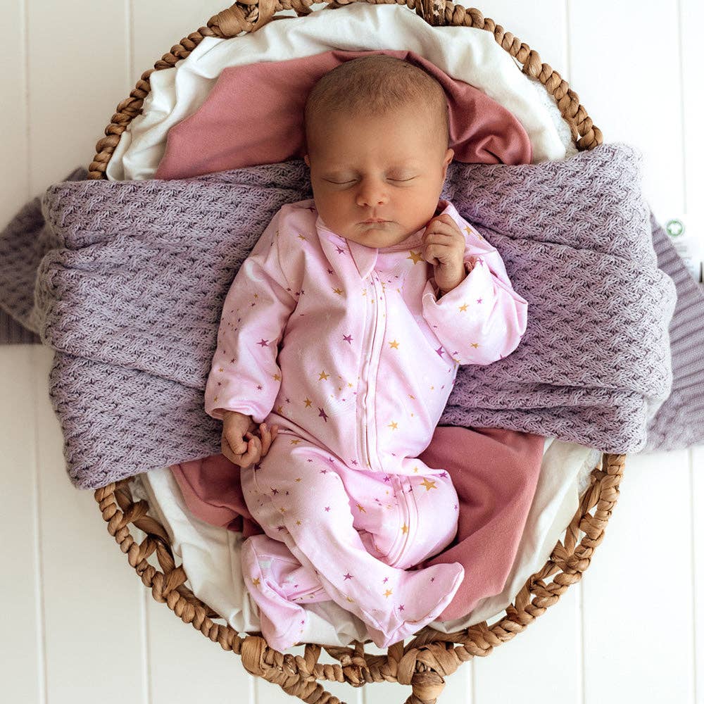 Snuggle Hunny - Twinkle Organic Snuggle Sleepsuit Zip Footie