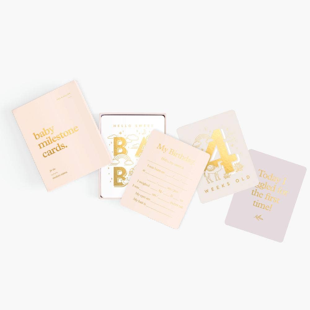Fox & Fallow - Baby Milestone Cards