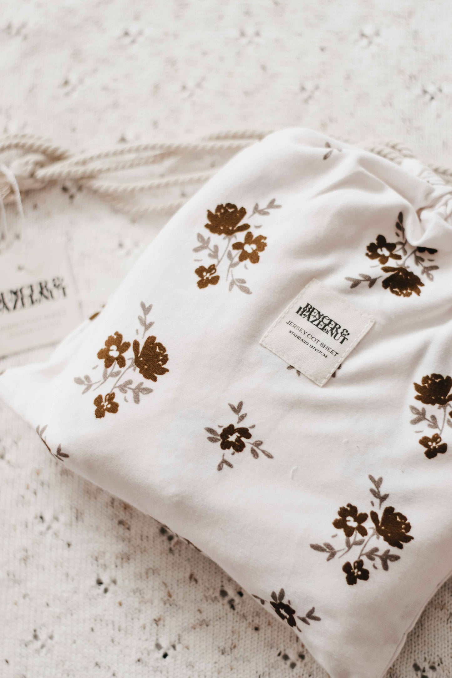 Bencer & Hazelnut - Cot Sheet - Secret Garden