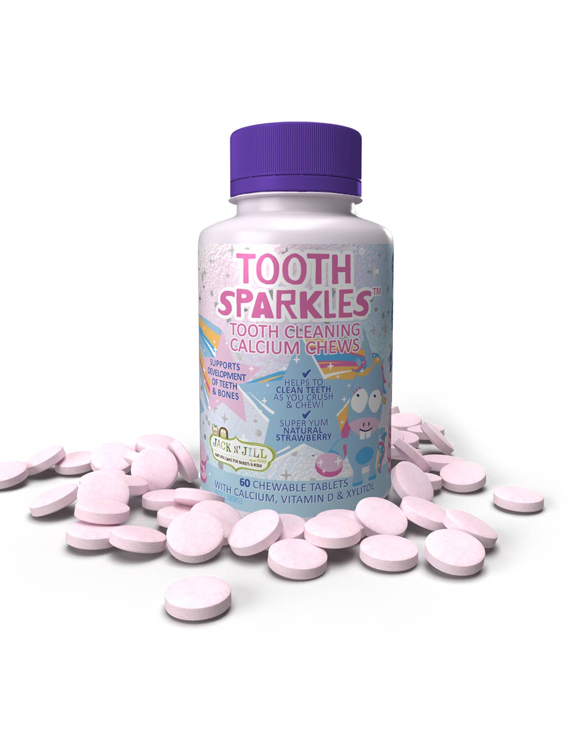 Jack N' Jill Kids - Tooth Sparkles 60 pack - Tooth Cleaning chews