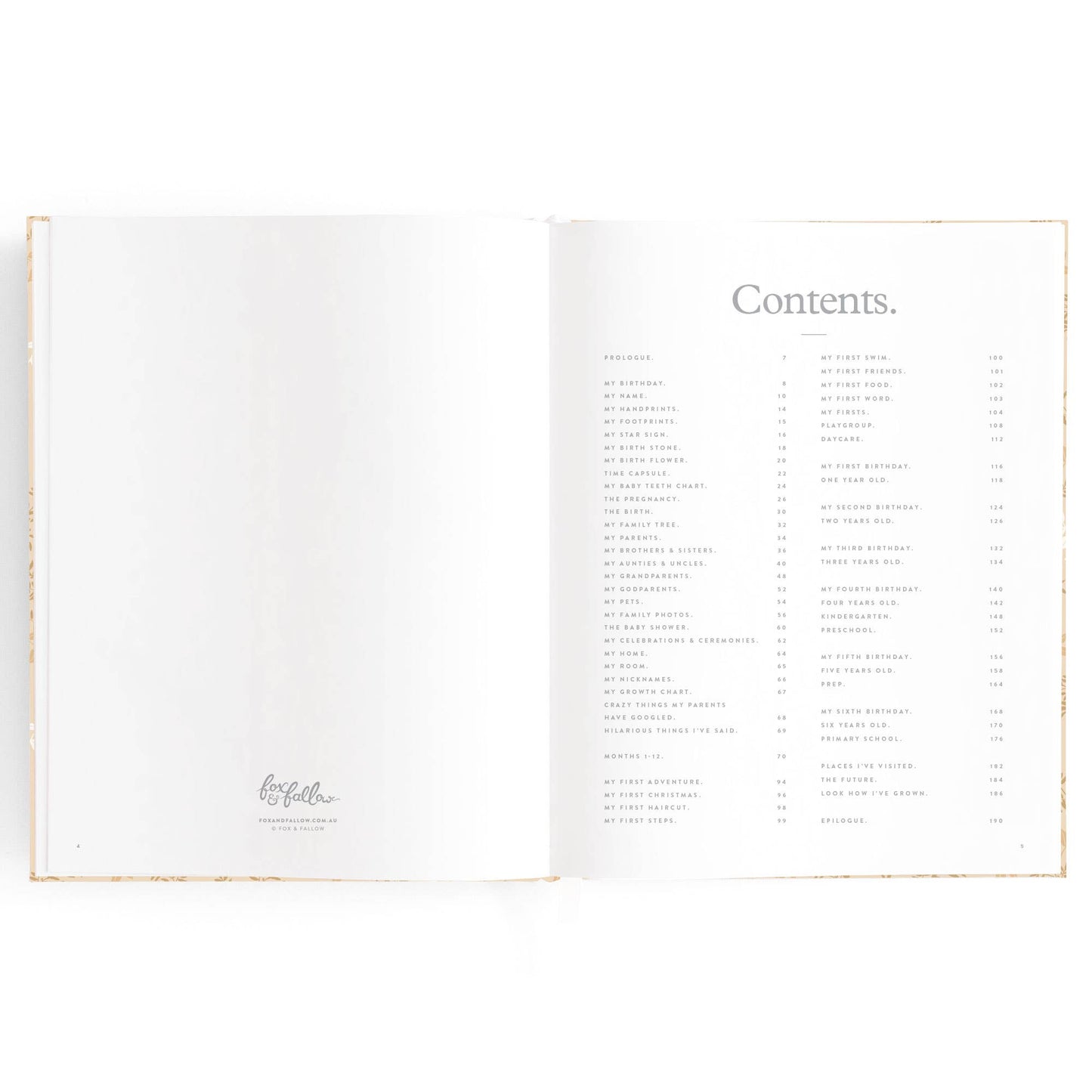 Fox & Fallow - Baby Book Cedarwood