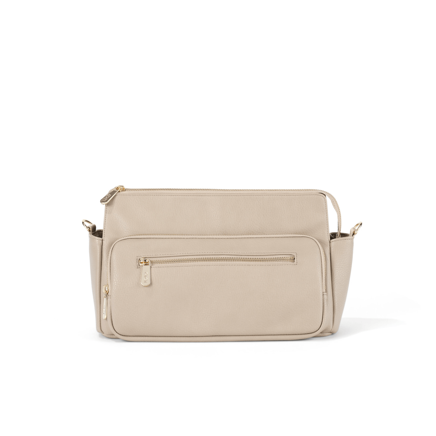 OiOi - Multitasker Pram Caddy - Oat Vegan Leather