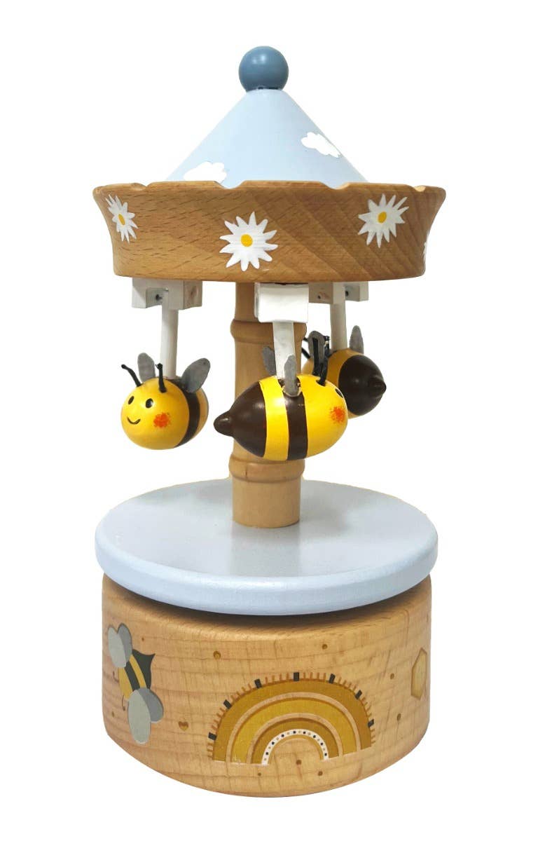 ToysLink - Wooden Bee Carousel