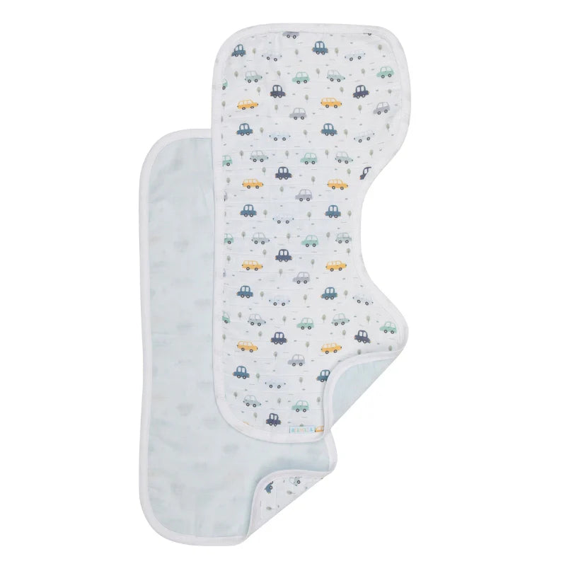 All4Ella - Burp Cloth 2pk - Beep Beep