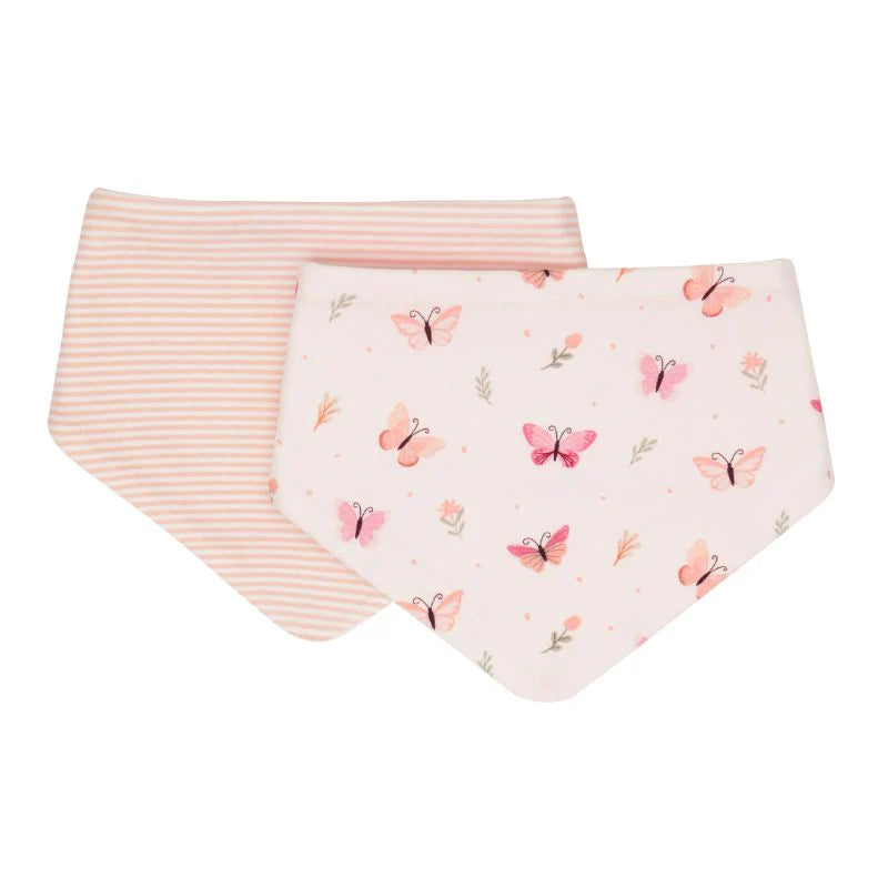 All4Ella - Bandana Bibs 2pk - Sweet Butterfly