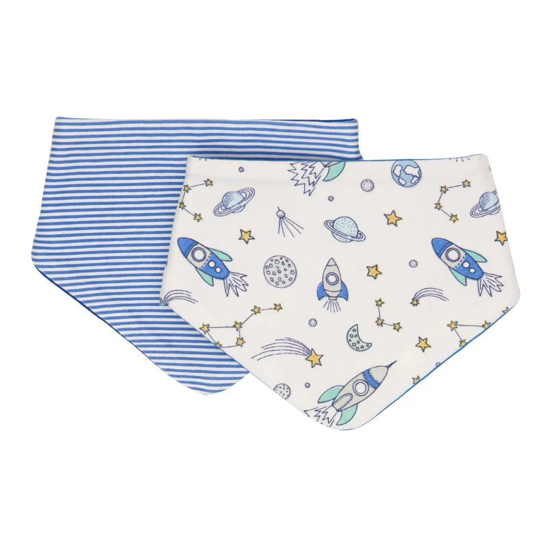 All4Ella - Bandana Bibs 2pk - Blast Off