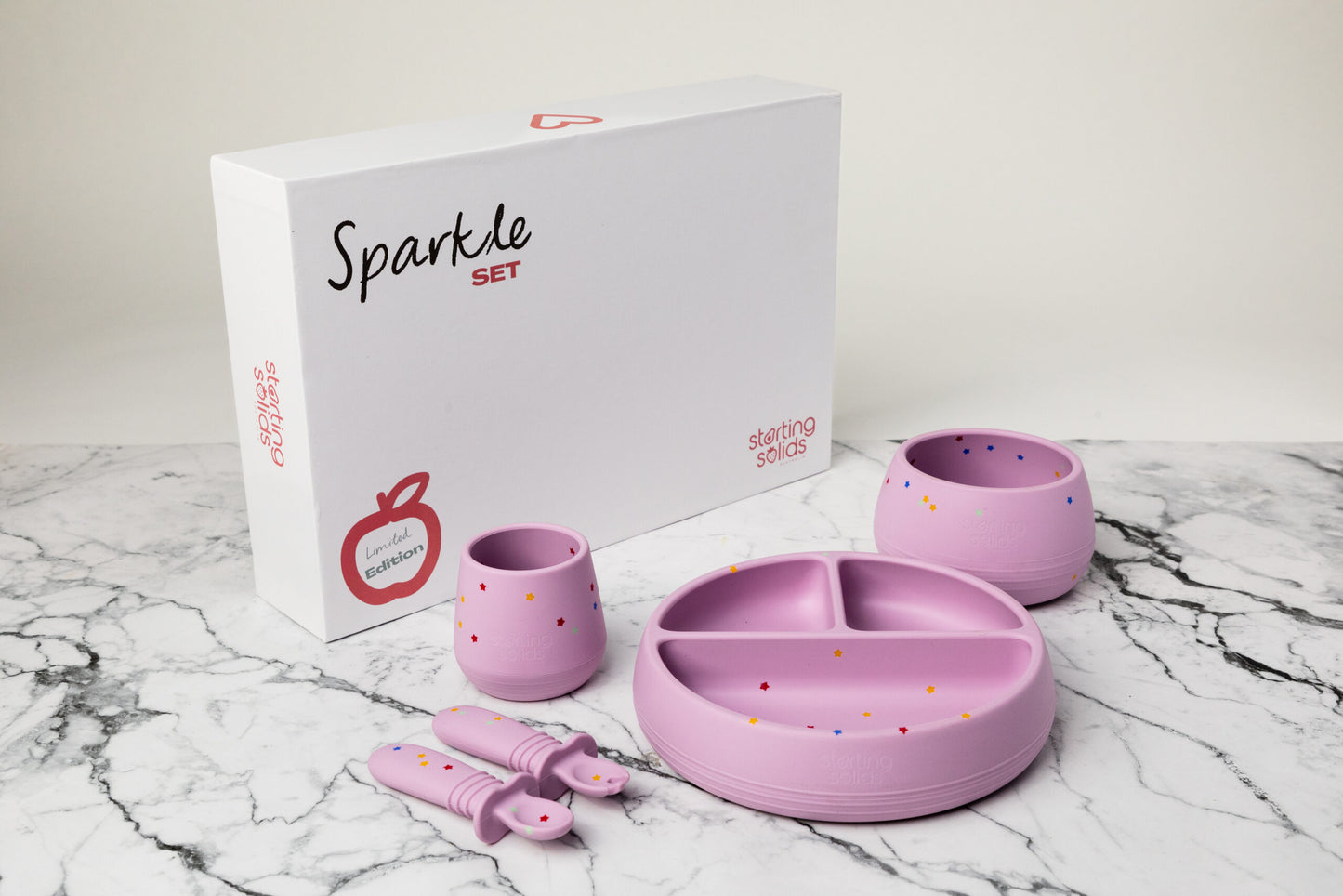 Sparkle Collection - Suckie Scoop Plate Divided Set - Limited Edition
