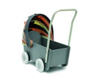 Skrallan Wooden Pram with Felt Concertina