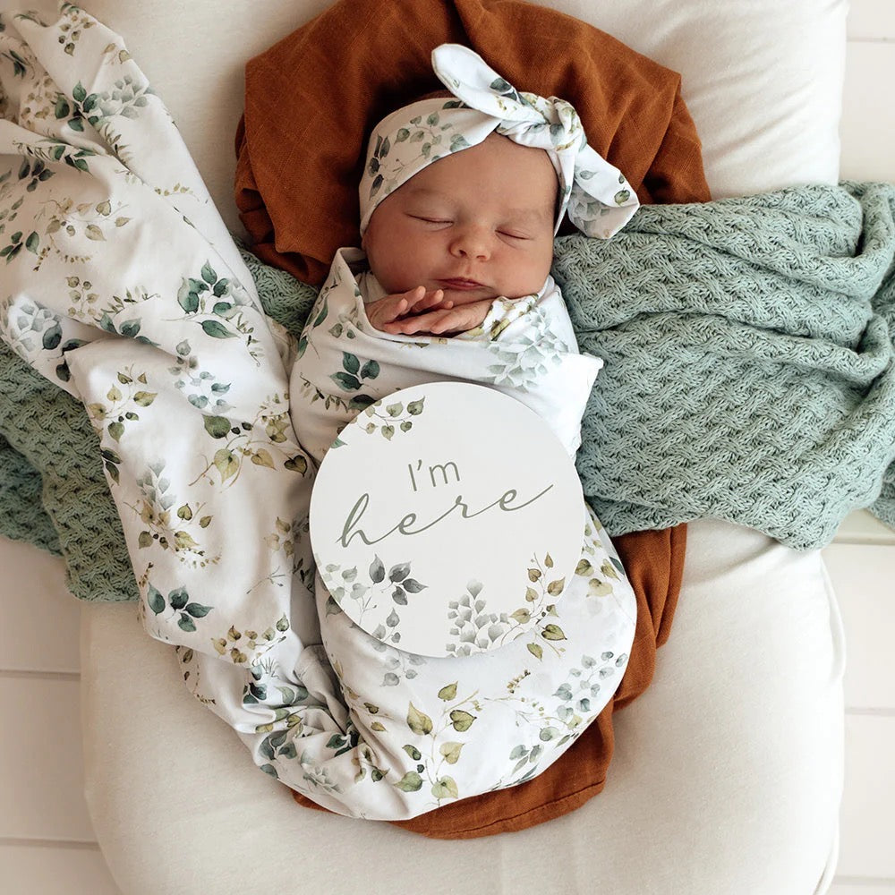 Eden Jersey Wrap & Topknot Set