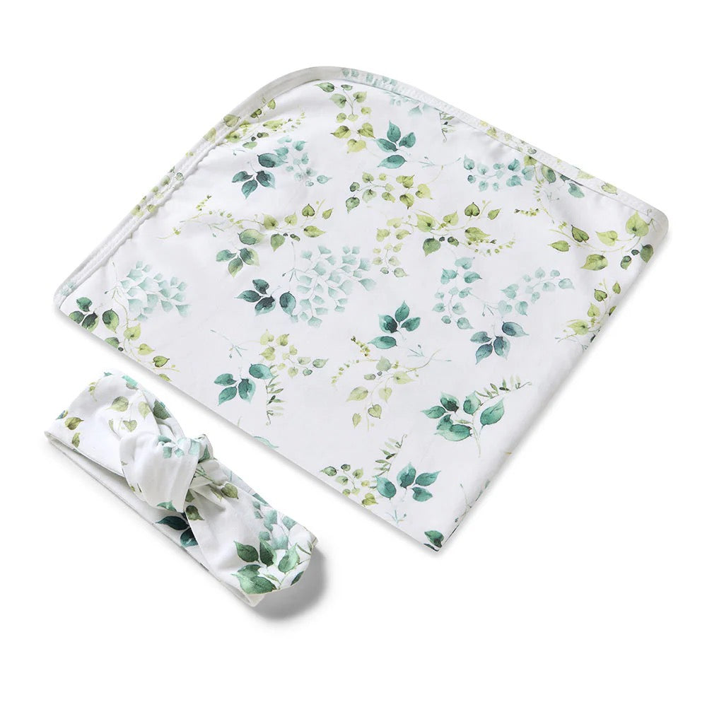 Eden Jersey Wrap & Topknot Set