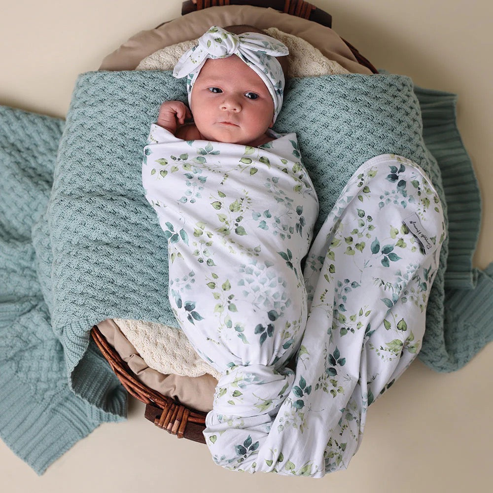 Eden Jersey Wrap & Topknot Set